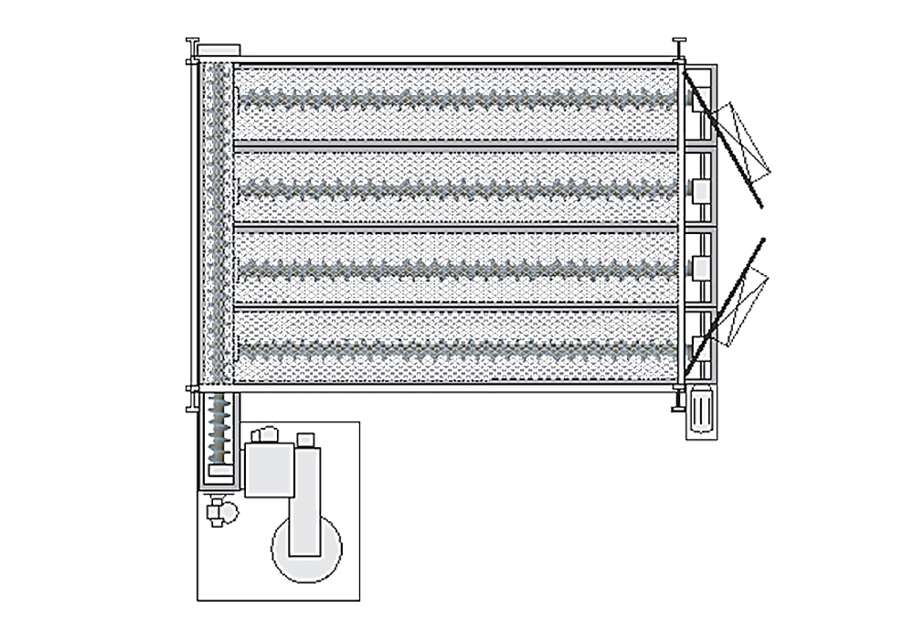 ISTblast - Système de récupération pour chambre de sablage avec couverture complète du plancher