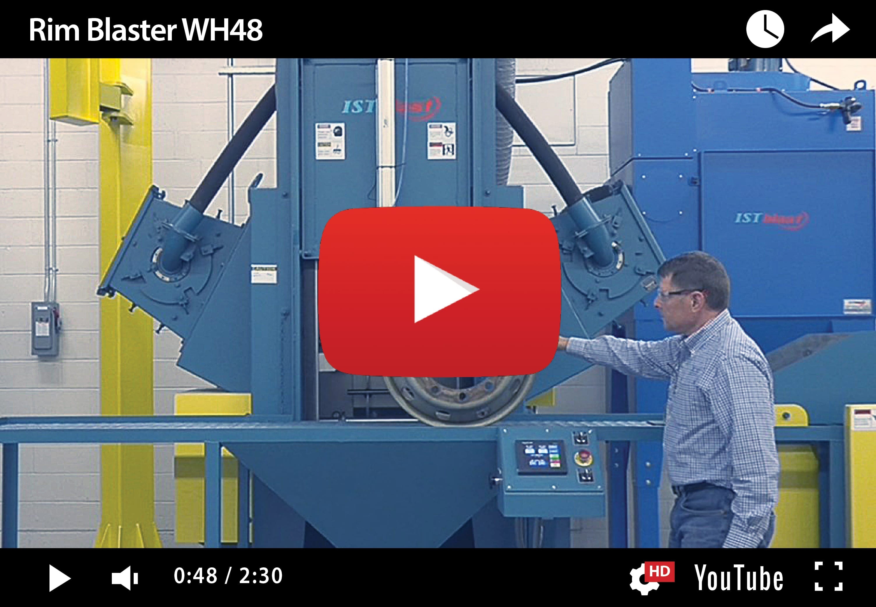 Wheels & Rims Sandblaster Shot Blasting Machines ISTblast