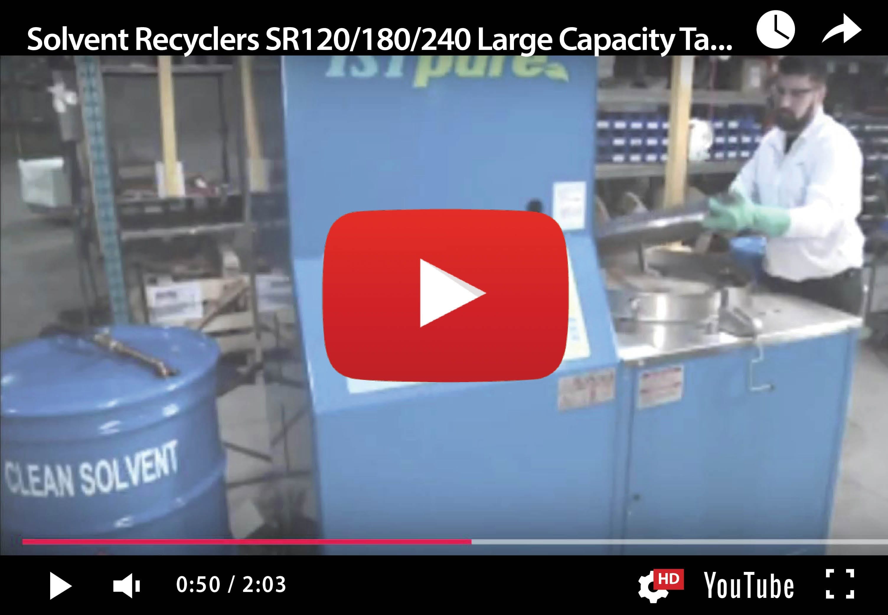 SR120-180-240 – Large Capacity Batch-Type Solvent Recyclers