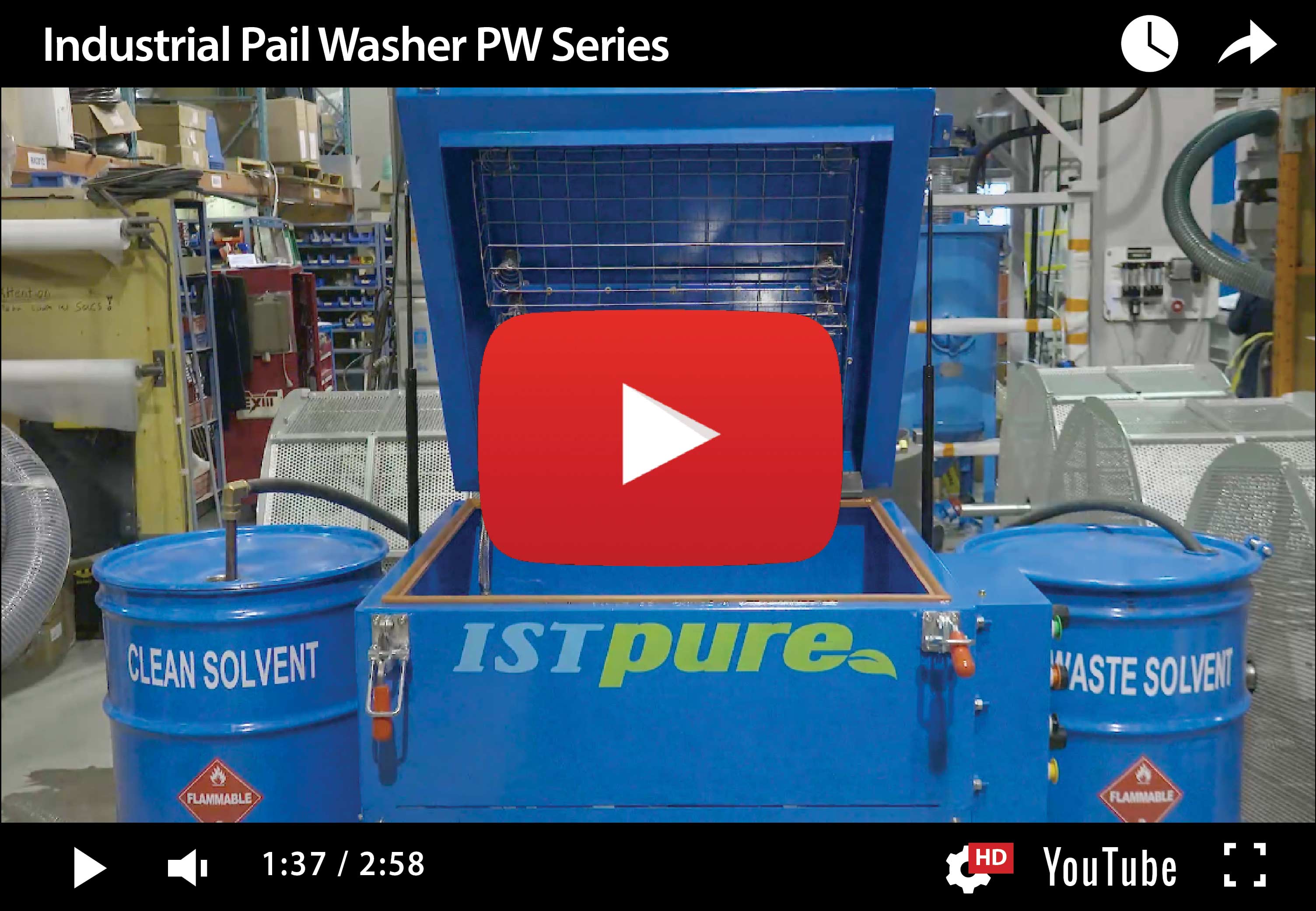 PW Series – Solvent Pail Washer