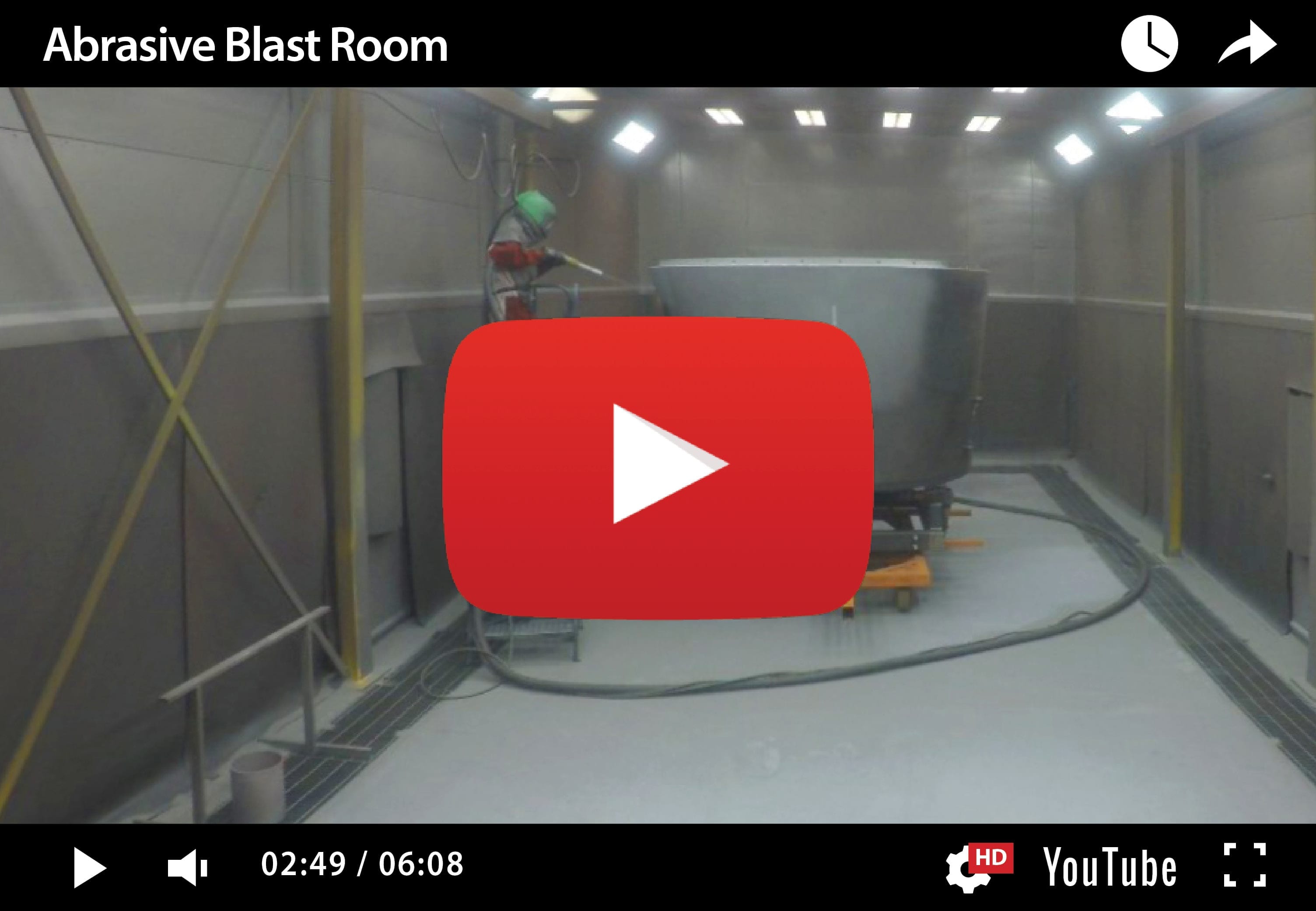 Mechanical Media Recovery System for Blast Room