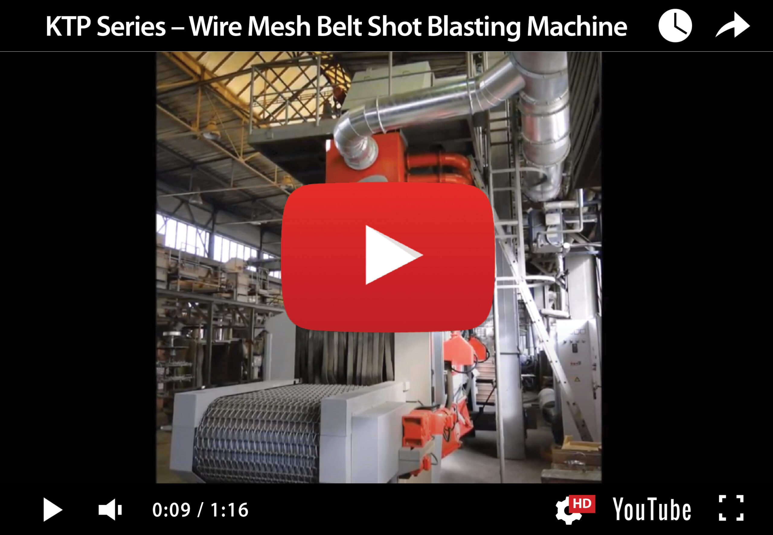 KTP Series – Wire Mesh Belt Shot Blasting Machine