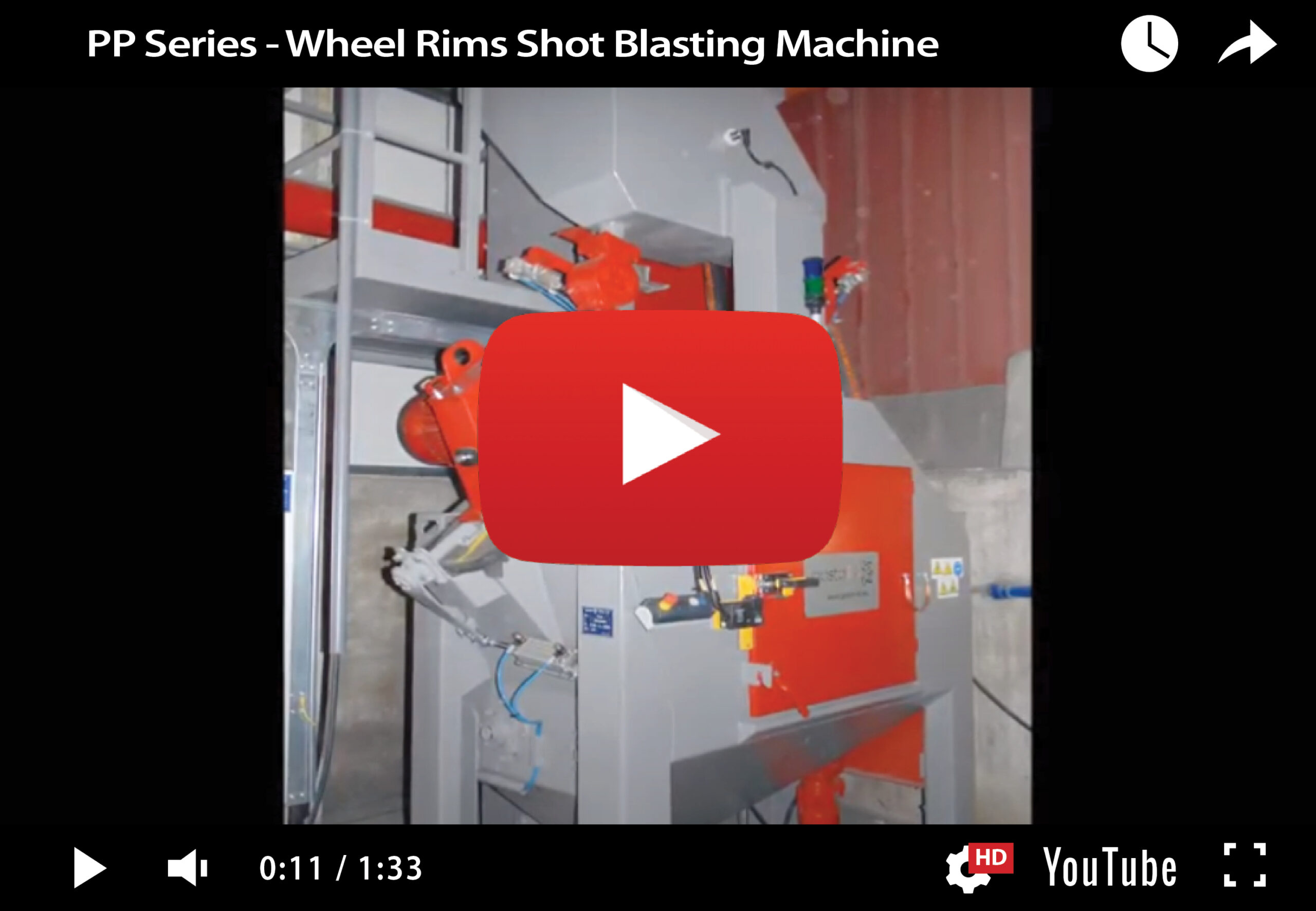 PP Series – Wheel Rims Shot Blasting Machine