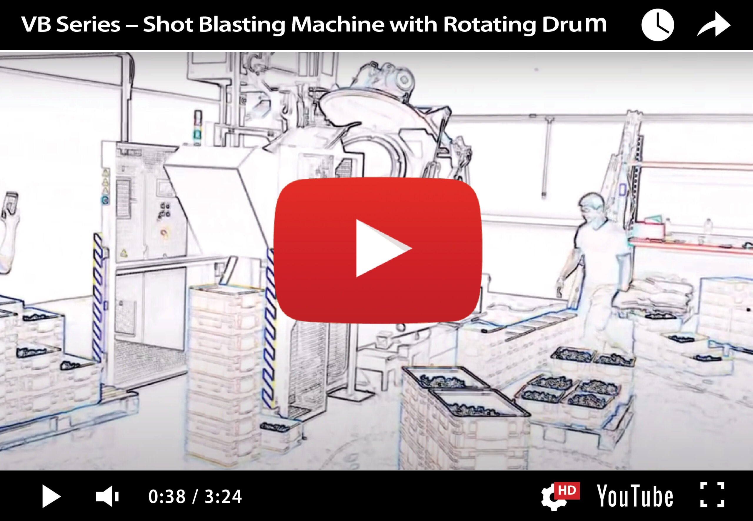 VB Series – Shot Blasting Machine with Rotating Drum