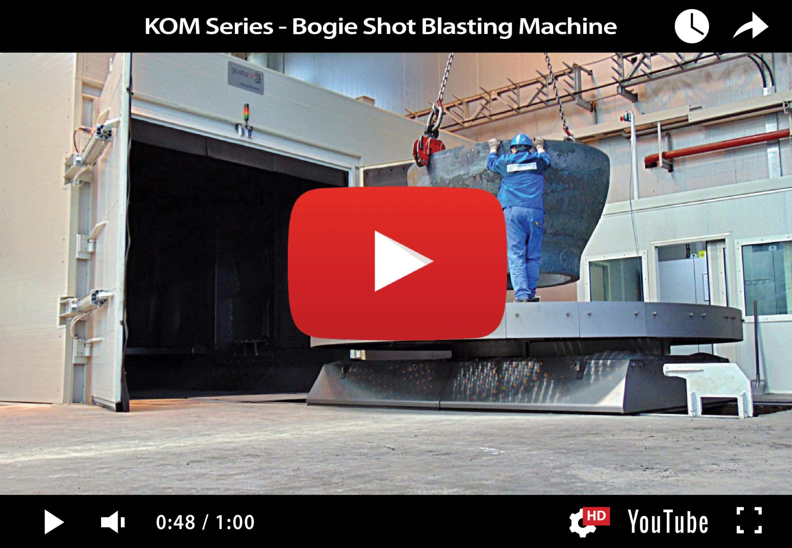 KOM Series – Bogie Shot Blasting Machine